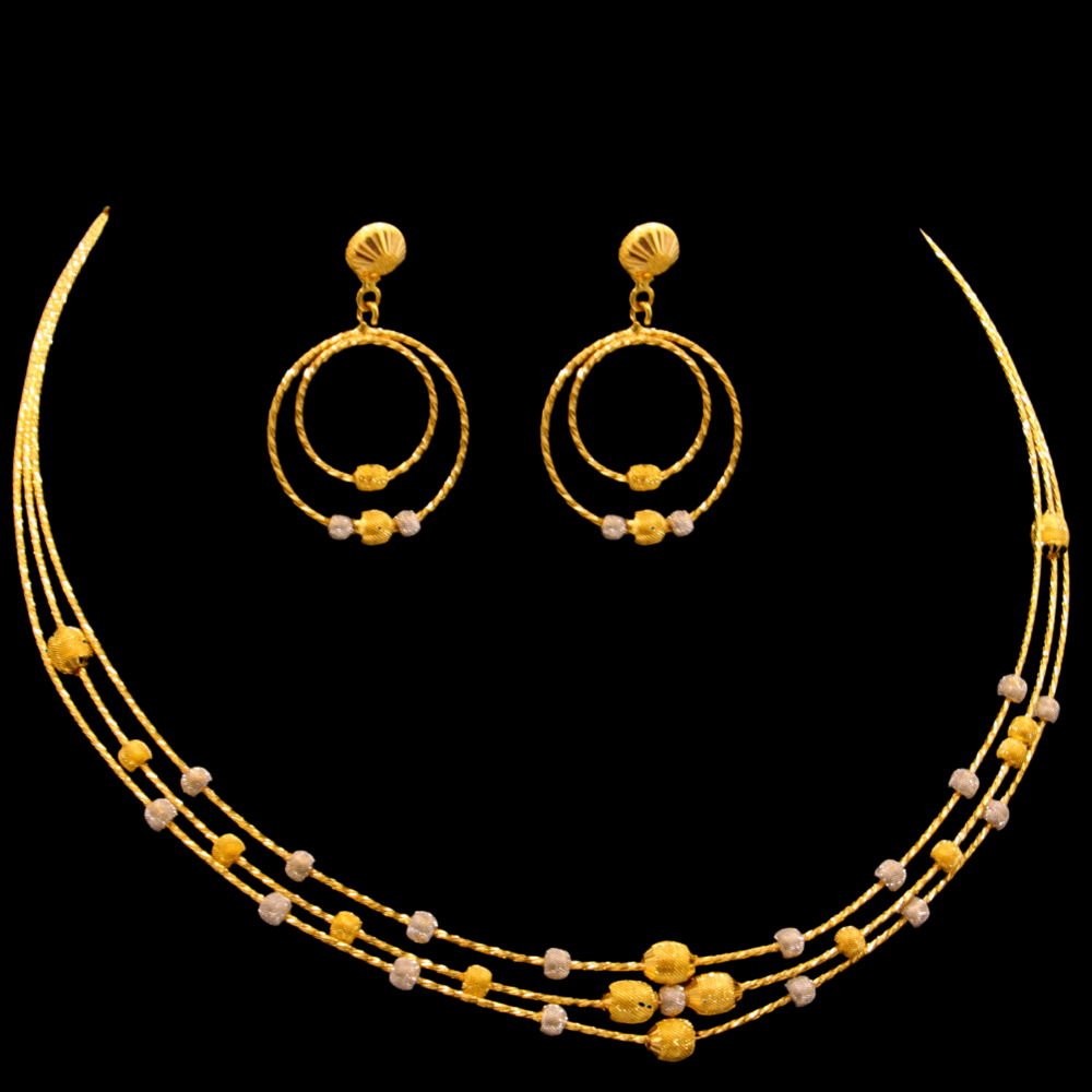 22K Gold Necklace Set